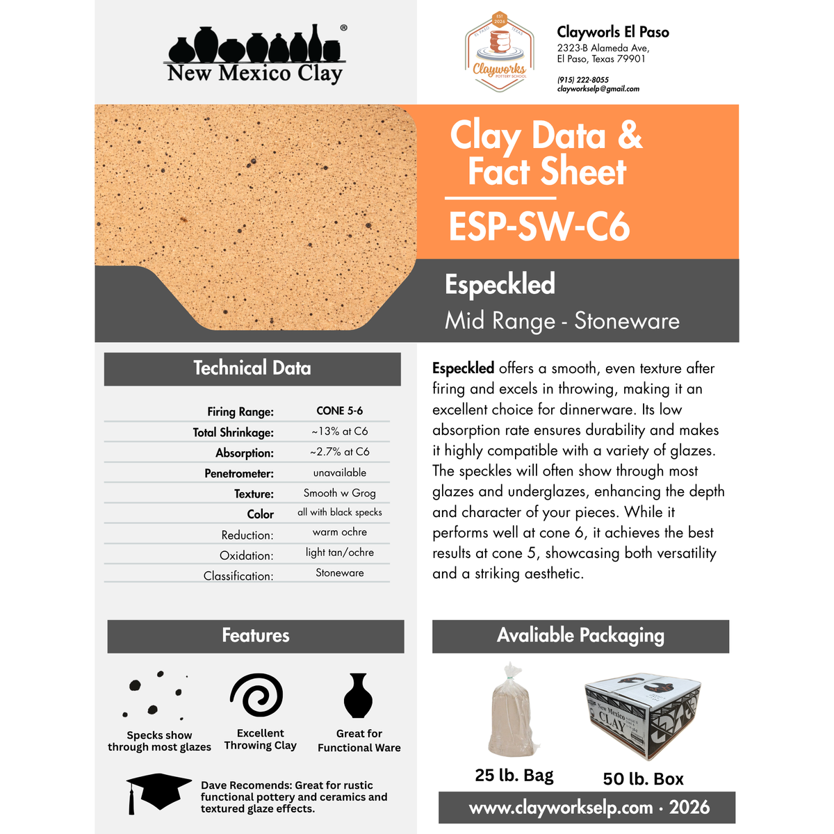 Especkled Clay | NMC